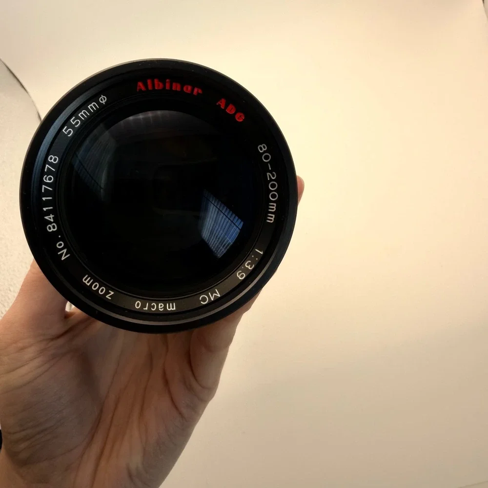 VTG ALBINAR ADG 80-200mm 1:3.9 Macro Zoom Lens 55mm & Thyristor 75AT Flash SET